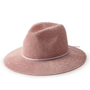 Sonoma Sequined Fedora Hat GOLD OR BLUSH
